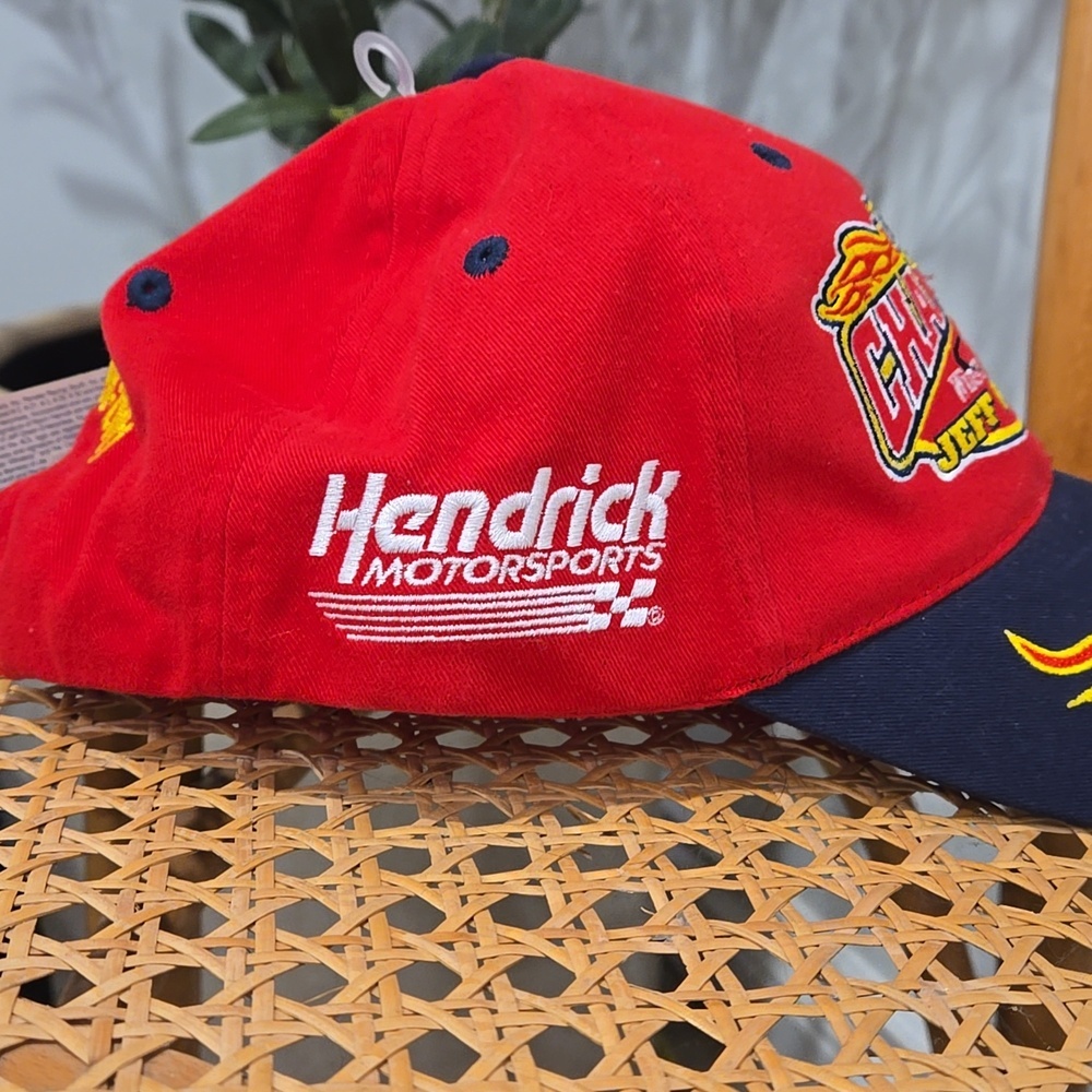 Retro Y2K  Jeff Gordon Winston Cup Series EmbroideredRacing Cap with Flame Visor - Picture 6 of 9